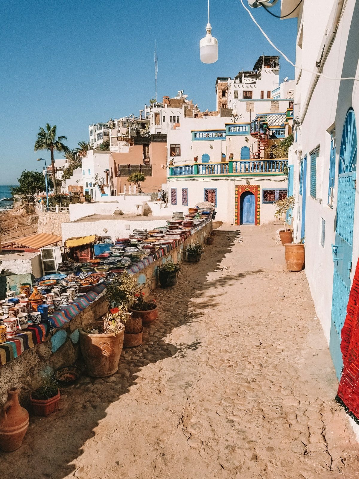 Maisons sur la côte d’Agadir — photo réelle