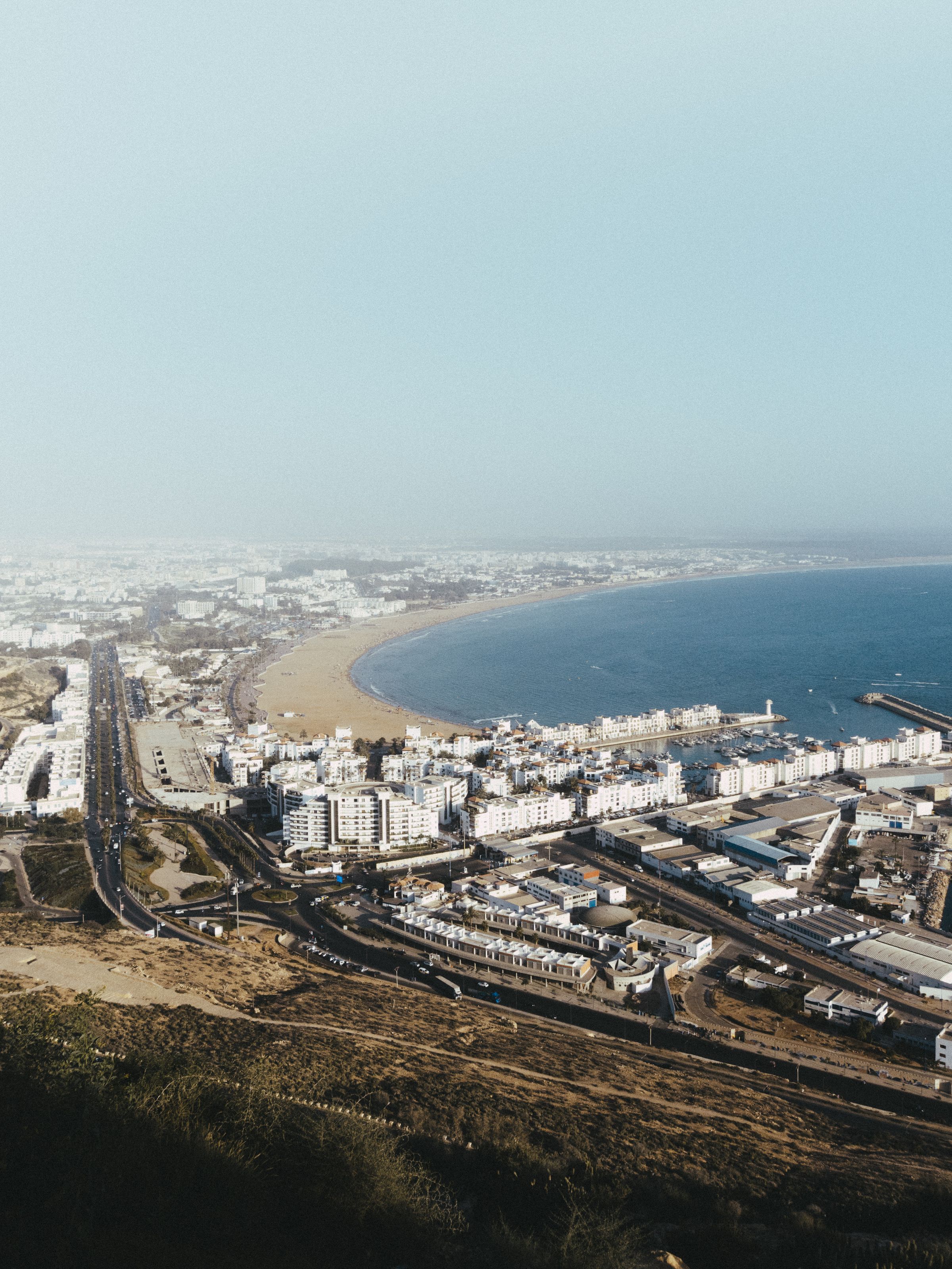 Agadir bay — vue du ciel